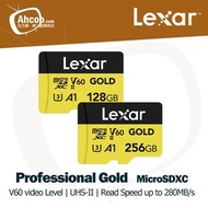 *TF 最高速 6K 8K* Lexar UHS-II V60 Professional GOLD microSDXC 記憶卡( 128G/256G )🔥全新現貨/實體門市自取/順豐即日發🔥