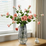 Durable Artificial Plant Sun-resistant Fake Flower 28 Artificial Eustoma Flowers Long Stems Faux Sil