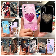 For Oppo A59 5G Case CPH2617 Cute Love Heart Painted Cover Soft Silicone Phone Case For Oppo A78 5G 