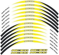 PUXINGPING- 12 Pcs Fit Motorcycle Wheel Sticker stripe Reflective Rim For Honda NC700S NC700X (Color : 3)