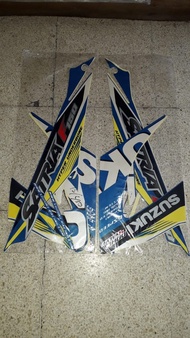 STRIPING LIST STIKER SATRIA FU 150 NEW FACELIFT 2015 SERIES GP BIRU KUNING FU FL 150