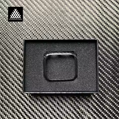Real Glossy Carbon Fiber Case for Apple iWatch SS6 S7 S8 S9 Ultra 41 42 44 45 46 49 mm Super Light S