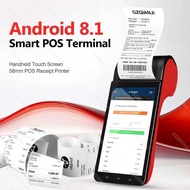 4G Android 8.1 PDA Terminal 58mm Receipt Bill Thermal POS Printer Point Of Sale System Device with B
