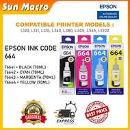 EPSON T664 INK L120/L210/L360/L385/L1300 (100% ORIGINAL)