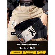 Thickened Elastic Tactical Men's Canvas Buckle Belt