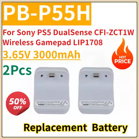 New Replacement Rechargeable Battery 3.65V 3000mAh PB-P55H for Sony PS5 DualSense CFI-ZCT1W Wireless