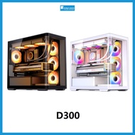 Jonsbo D300 PC ITX / MATX Gaming Chassis Desktop Casing ( Black / White )