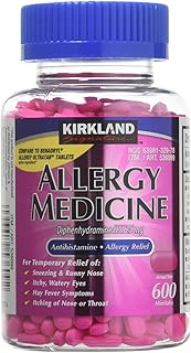 Kirkland Signature Diphenhydramine Hci 25 Mg Allergy Medicine & Antihistaminecompare to Active Ingre