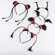CC55 Women's hairband, hairband, wig tie - sports - HALLOWEEN, funny and cuddly BULL.SHOP