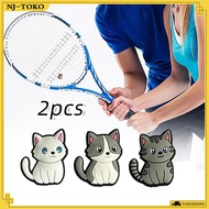 2PCS Dampener Cat Tennis Dampener Cute Cat Tennis Racket Dampener Tennis Racket Dampener