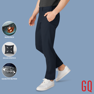 GQ Perfect Ankle Pants กางเกงผู้ชายขาห้าส่วน สีน้ำเงินสว่าง Midnight Blue (Light Navy)