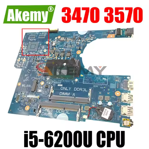 For Dell Latitude 3570 3470 Laptop Motherboard 14291-1 0YKP8M 0P5M6K 0VWFGF 056VN2 51VP4 I3 I5 I7 DD