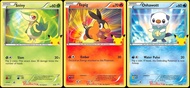 Snivy Tepig Oshawott - Pokemon 25th Anniversary McDonald's Exclusive Promo Lot - 3 Card Set - Unova 