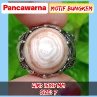 Agate ring agate agate stone old school ring sacred.61