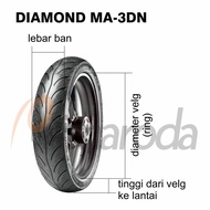 Ban Belakang Honda Vario 110 90/90-14 Maxxis Diamond MA-3DN