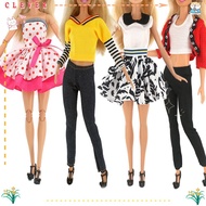 CLEVERHD Dolls Dress Kids Gift Toy 30cm Fashion Girl Clothes