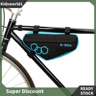 [kidsworld1.sg] Waterproof Mountain Bike Triangle Bag Bicycle Frame Front Tube Bags Mountain Bike