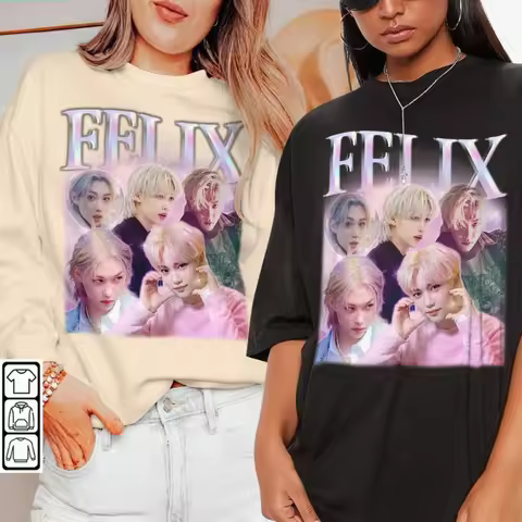 Summer Stray Kids Felix Kpop Shirt, Heavy Metal 5 Star Album Tee Merch Hoodie, Vintage Retro Unisex