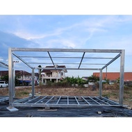 โครงน็อคดาวน์ ทรงสโลป  ขนาด 3x7 เมตร