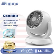 SIMMO Table Fan Kipas Meja 3 Speed Adjustable Portable Fan USB Desktop Fan Low Noise Kipas Angin Hom