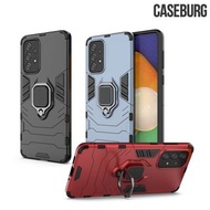 Galaxy A73 5G SM-A736 CASEBURG Hybrid R 磁貼指環扣 座枱支架 四邊全包手機殼 手機套 5596A