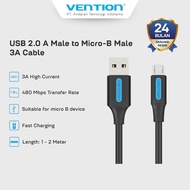 Vention USB Charger Cable A to Micro 3A Fast Charging 3A 480Mbps Flexible & Durable 25CM 50CM 1M 1.5
