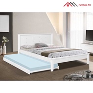 Furniture Art Queen Bed Frame with pull out/Katil Kayu / Katil Queen/ Katil 2 tingkat/ Double Decker 2004