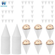 200 Pcs 4.5 oz Single Use Paper Cone Cup Stackable Cone Cup Easy to Clean Paper Conical Water Mug fo