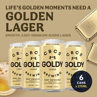 CBCo Goldy Australian Lager - Pack of 6 x 375ml Cans [Craft Beer]