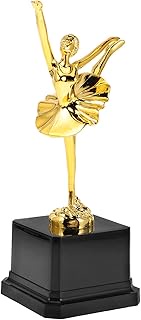 SHINEOFI Gold Ballet Dance Trophies Cup Plastic Award Trophy for Dance Competitions Recitals Party F