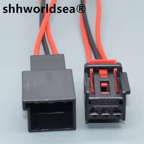 shhworldsea 3 Pin 7N0 972 703 Car Taillight Chair Connector 7N0972703 Auto Plug Socket For AUDI Volk