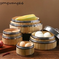 QUESO Steamer Basket Bao Buns Kitchen Gadget Dim Sum Bamboo Lid Steam Basket Gift Idea Food Steamer