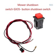 WON Lawn Mowers Emergency Engine Kill Stop Switches Replacement for GX35 Grass Trimmers Lawn Mowers 