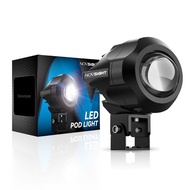 150W 6 LEDS Motorcycle Work Light 3 Lighting Modes Double Color Mini IP68 Driving Light DC 12-30V 2P