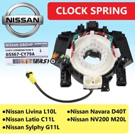 ORIGINAL Nissan Airbag Spiral Cable Clock Spring - NISSAN NAVARA D40T / LIVINA / LATIO / Sylphy 2556