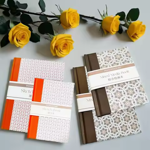 A4/A5/A6 Sketchbook 48sheets/40sheets 180gsm/200gsm Thickened Paper Colored Pencils Gel Pen Marker S