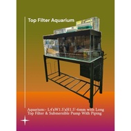 Long Top Filter Aquarium Set L4'xW1.5xH1.5