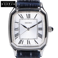 精工UNITED ARROWS聯名款 [成色極佳] 7N01-HAD0 方形皮革石英錶 [二手]