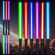 Light Up Saber - 6 Pack Light Sabers for Kids, 7 Colors Extendable & Collapsable Light Swords Set wi