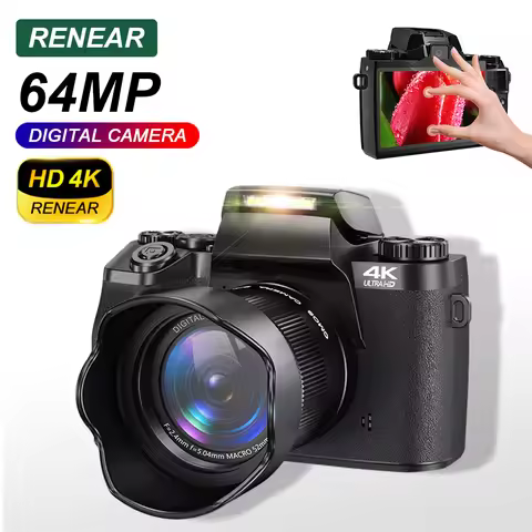 4K 64MP Digital Camera Touch Screen Professional Video Camera HD For Tiktok Vlog Youtube ins Webcam