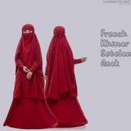 Diskon French Khimar Setelan Anak Gamis Syari Couple Ibu Anak Set