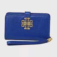 TORY BURCH 簡約皮革中夾-深藍