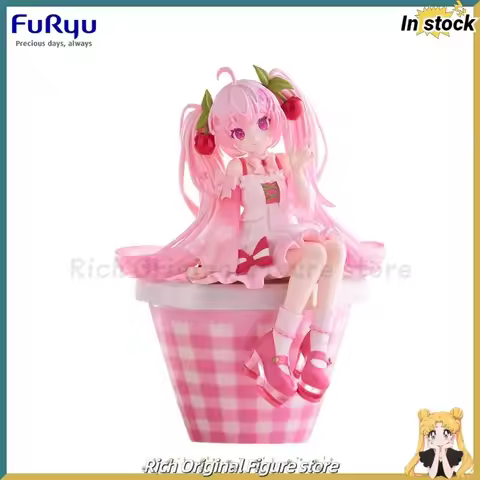 FuRyu Noodle Stopper Sakura Future 2025 Hatsune Miku Anime Characters Model Figures Toys Collection