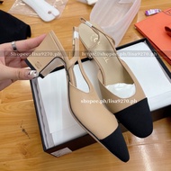 @vkk_studio LISA | slingback beige-black HEELS