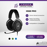 Corsair HS50 Pro Stereo Gaming Headset - Carbon/Blue/Green