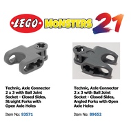 [1 piece] Danish assembly details, engineering, 2 x 3 shaft connector with ball joint socket - ID 89