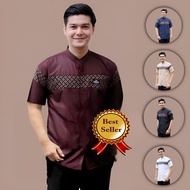 Koko Shirt For Adult Men Short Sleeve Batik Motif Sogan Qynang Latest 2023