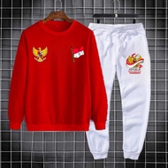 MERAH Free Shipping Xtra Gd-12 Adult Long Suit Red White 17 August 80 Asgard777 Size M/L, Xl Quality