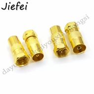50-200Pcs -Plated TV Antenna F Connector TV Coaxial Plug STB Quick Plug RF Coax F Male To RF Male / Female Connector
