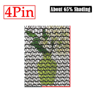 cod 6X6m Black Shade Cloth with Grommets Sunblock Mesh Cover Anti-UV Garden Balcony Plant Sunshade N